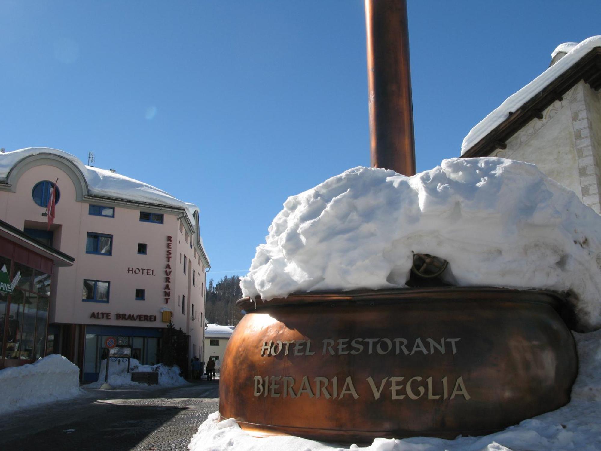 Hotel Restaurant Alte Brauerei Celerina/Schlarigna Exterior foto